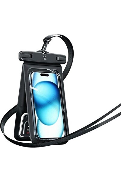 Usams Carcasă universală dublă impermeabilă 6.7 " IP68 neagră