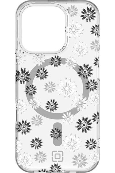 Incipio Husă Forme MagSafe pentru iPhone 16 Pro (Ditzy Floral Silver)