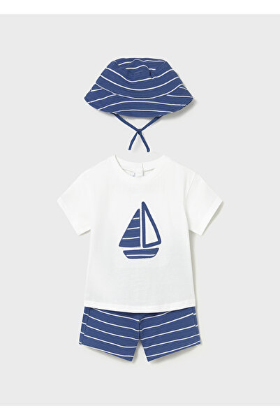 MAYORAL T-Shirt and Shorts Set for Ages 1-4 - Blue