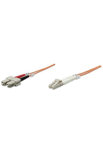 Intellinet 470377 Cablu patch optic LC-SC duplex 2m 50/125 OM2 Multimod