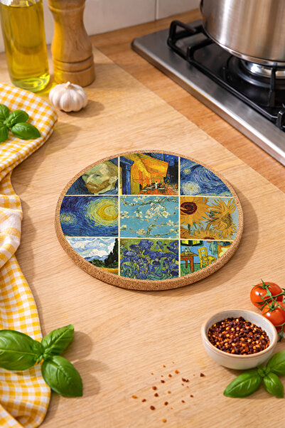 iyi fikirler Suport pentru oală/tigaie cu tematică Van Gogh, cu design ciuper...