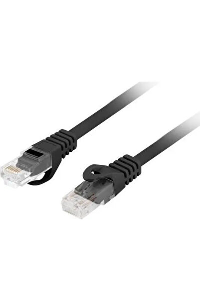 Lanberg UTP Category 6 Rigid Network Cable PCU6-10CU-0025-BK Black 25 cm