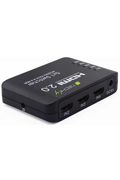 Techly 108637 Switch HDMI 2.0, 5 porturi, 5/1.4K, 60Hz