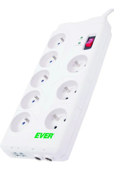 Ever Acasă - Protector de supratensiune - AC 230 V - conectori de ieșire: 8 -...