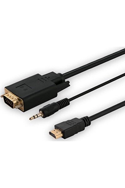 Savio Cablu HDMI - D-Sub (VGA) + Jack 3.5mm 1.8m negru (SAVKABELCL-104)