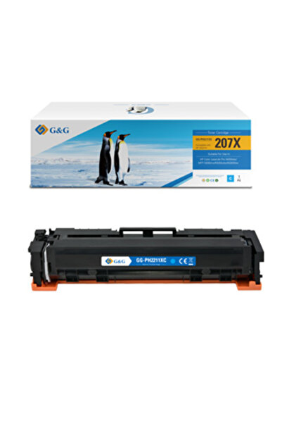G&G Cartuș de toner compatibil cu HP W2211X, NT-PH2211XC, HP 207X, cyan, 2450s