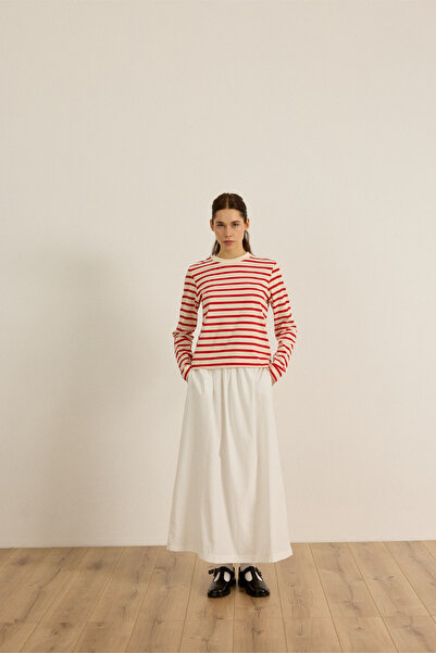 Beju be Cotton Thick Striped T-Shirt