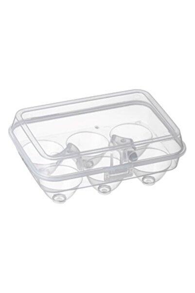 Zumzeria Cofraș transparent din plastic pentru 6 ouă 17.5x12x7cm