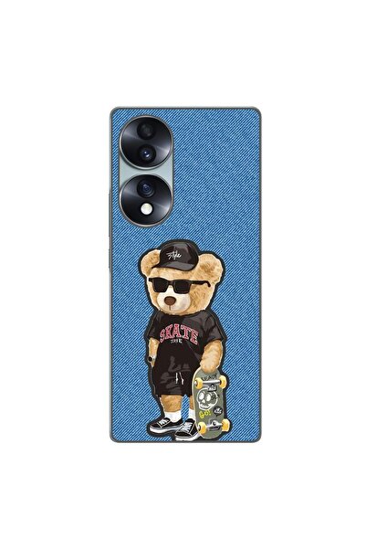 OEM Husa compatibila cu Honor 70 Silicon Gel Tpu Model Bear Skate Fashion