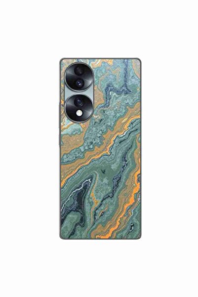OEM Husa compatibila cu Honor 70 Silicon Gel Tpu Model Forest Flame Marble