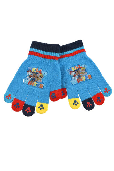 OEM Mănuși albastre Paw Patrol cu degete colorate pentru copii de 2-5 ani
