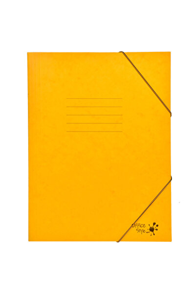 Zumzeria Yellow Paper Folder with Elastic 25.5x34.5cm
