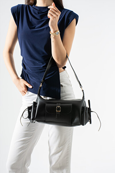 cocy-col Mi̇lane Model Black Women's Hand and Shoulder Bag