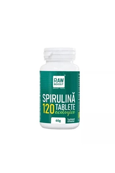 RAW Spirulina, 120 tablete ecologice