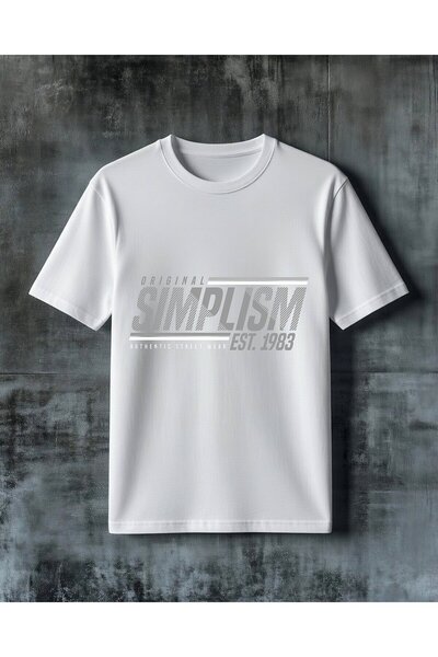 COMVİCHO Simplisim Original Printed Oversized T-Shirt