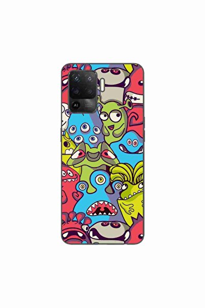 OEM Husa compatibila cu Oppo Reno5 Lite Silicon Gel Tpu Model Squishi Monsters