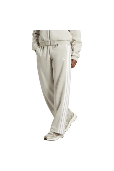 adidas Femei& # x27;s Essentials Pantaloni din fleece cu 3 dungi și tiv desch...