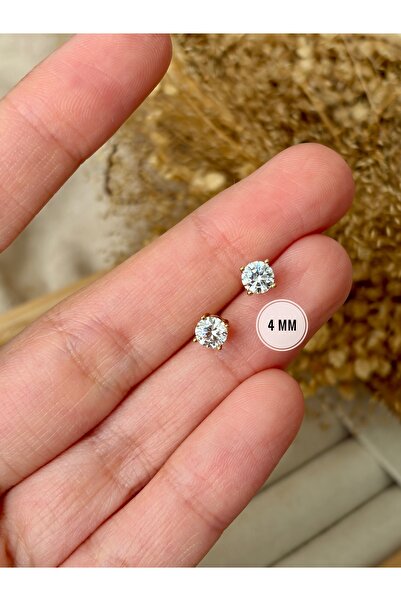 Tiştok accessory Xuping Marka Gold Renk 4 MM Zirkon Taşlı Pırlanta Tasarım Te...