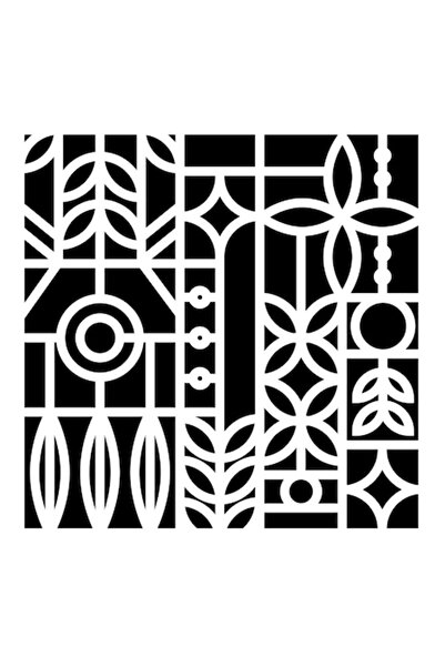 Eni Design Agix 3D construction stencil, 50x50cm, reusable, plastic