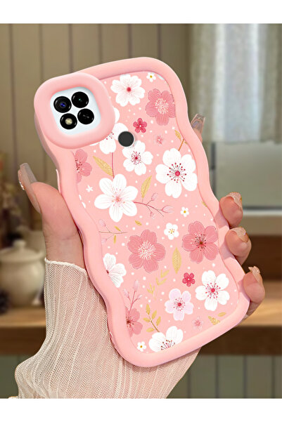 ucuc Redmi 9C/10A Uyumlu Pembe Silikon Kılıf Kamera Korumalı Darbe Emici Tasarım