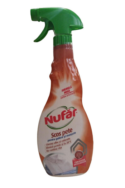 Nufar stain remover solution for collars and cuffs without chlorine. 500 ml