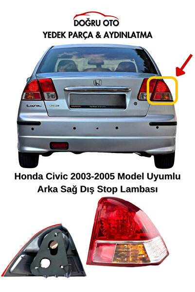 DOĞRU TİCARET AUTO PARTS Honda Civic Vtec2 Arka SAĞ Dış Stop Lambası