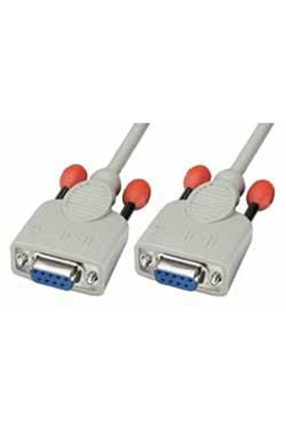LİNDY Cablu serial Null Modem de 3m, alb, D-sub cu 9 pini