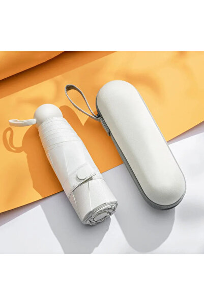 Choice Beige Ultralight And Compact Portable Capsule Umbrella UV Protection U...