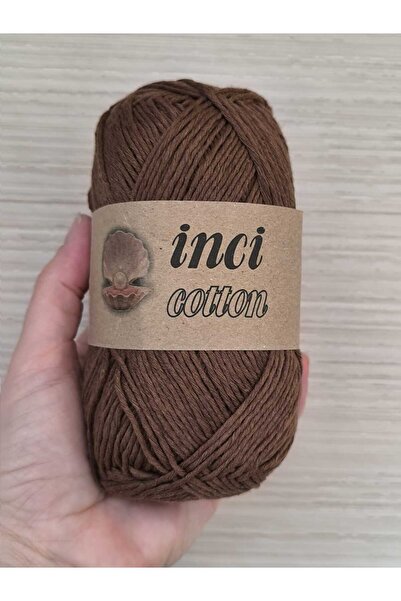 mixify İnci Cotton Knitting Yarn, Dark Brown 100 Gr Amigurumi, Blanket, Bag, ...