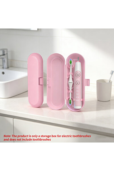 choice2 1pc pink Universal Electric Toothbrush Storage Case Portable Travel O...