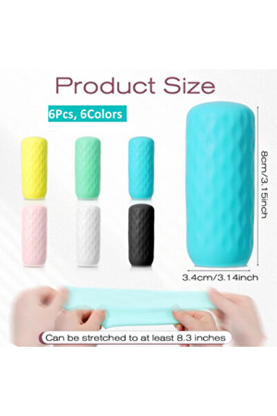 Choice 6 pcs 6/12Pcs Travels Silicone Bottle Caps, Leak-Proof Elastic Caps, R...