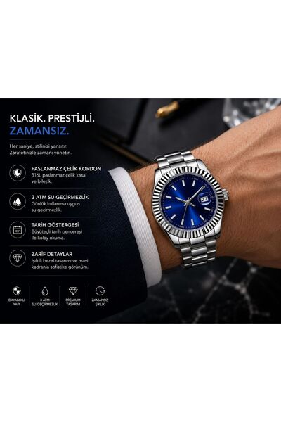 Eylemboutique Premium Men's Watch Suitable for Daily and Classic Use - 3 Atm ...