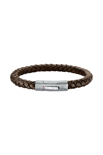Sector Bandy bracelet, brown genuine Leather , length 20.5cm, SZV107