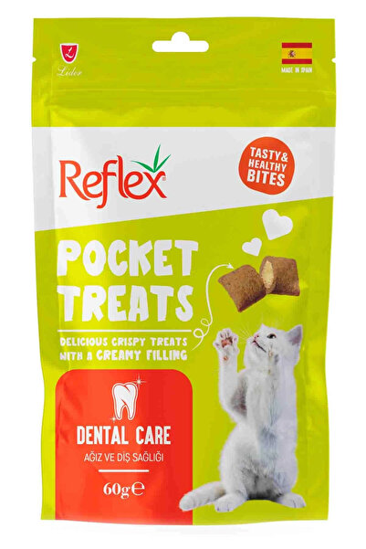 Reflex Pocket Treats Ağız ve Diş Sağlığı 60 gr Kedi Ödül Maması
