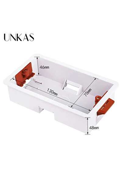 Choice White UN-146MB-46 UNKAS 146 Type Dry Lining Mount Box for Gypsum Board...