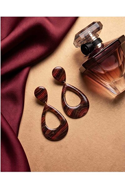 Dodemert Home Coffee Collection Drip Polymer Clay & Epoxy Handmade Earrings