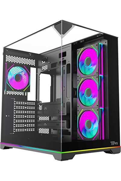 Twisted Minds ELITE Gaming PC Case Mid Tower Black – TM-ELITE-B, ATX/M-ATX/I-...