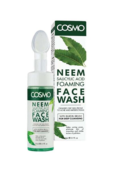 Cosmo غسول وجه رغوي للعناية بالبشرة بحمض النيم والساليسيليك للتنظيف العميق مع...