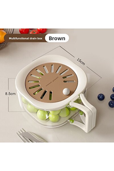 Choice1 Coffee 2-in-1 Vegetable Washing Basin Home Double-layer Fruit Washing...