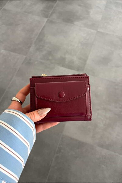 Yuka Atelier Sirius Minimal Snap Detailed Medium Wallet