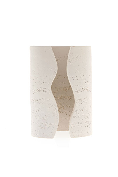 meli melo Suport decorativ din ceramica alb natur pentru servetele 18.5 cm