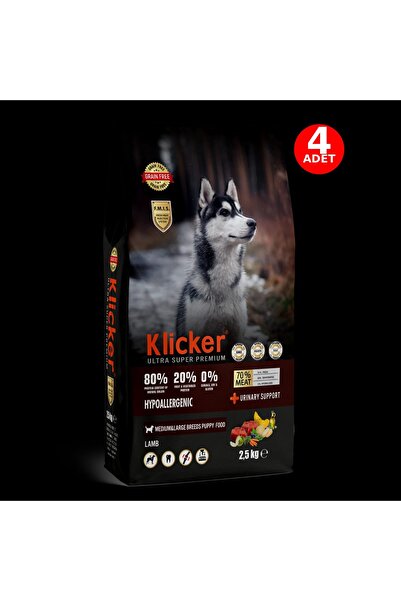 klicker ULTRA PREMIUM TAHILSIZ HYPOALLERGENİC YAVRU KÖPEK MAMASI KUZULU 2.5KG...