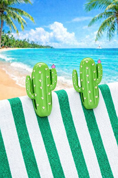 Boldy 2-Piece Cactus Sunbed Pegs - Beach Pegs - Carpet Pegs - Towel Fixers - ...