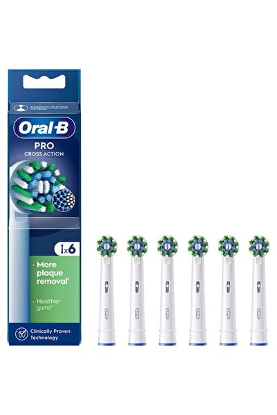Oral-B Ανταλλακτικά ηλεκτρικής οδοντόβουρτσας Pro Cross Action, 6 τεμάχια