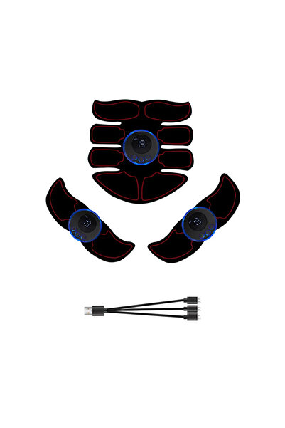 Choice3 8pack-3 in 1 USB Rechargable EMS Muscle Stimulator Electric Massage T...