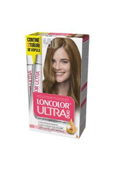 Loncolor Vopsea Permanenta pentru Par Ultra Max, nuanta 4.8 aluna