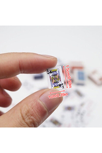 Choice Mini Cute 1:12 Dollhouse Miniatures Poker Home Decoration Poker Cards ...