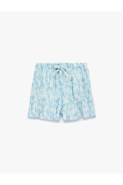 Koton Pantaloni scurți plisați cu model și detaliu fundă