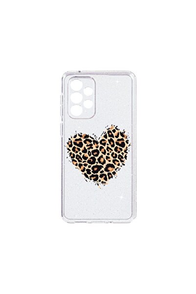bestcase Калъф с кристален блясък 2ММ, съвместим със Samsung Galaxy A52, Леоп...