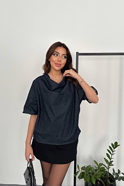 ozelia Blue Denim Blouse